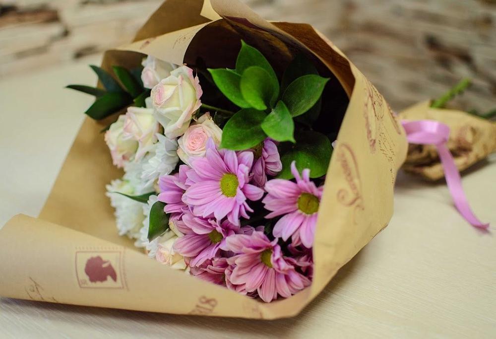 Букет цветов из: Розы и Хризантемы в Белеве