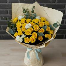 Букет цветов из:  Розы #REPLACE_PRED# Белеве