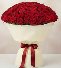 Букет 101 Красная роза Милано в Белеве