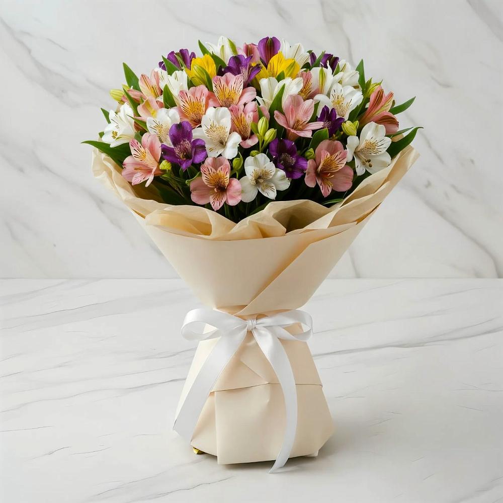 Букет цветов из: Альстромерии в Белеве