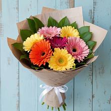Букет цветов из:  Герберы #REPLACE_PRED# Белеве