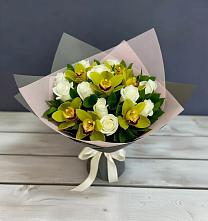 Букет цветов из:  Орхидеи и Розы в Белеве