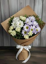 Букет цветов из:  Хризантемы и Розы в Белеве