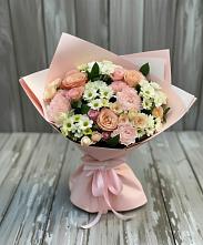 Букет цветов из:  Гвоздики, Розы и Хризантемы в Белеве