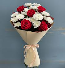 Букет цветов из:  Розы и Хризантемы в Белеве
