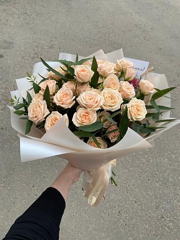 Букет Кремовые розы Латте в Белеве