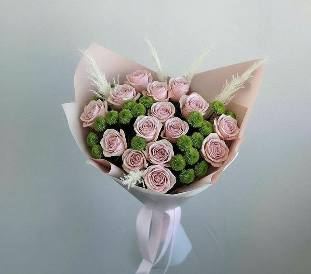 Букет цветов из: Розы и Хризантемы в Белеве