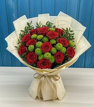 Букет цветов из:  Розы и Хризантемы в Белеве