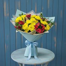 Букет цветов из:  Альстромерии и Хризантемы в Белеве