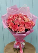 Букет 15 Розовых роз Равель в Белеве