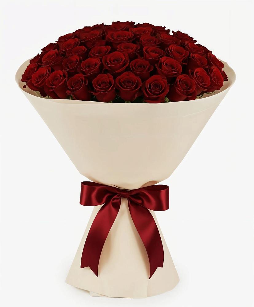 Букет 101 Бордовая роза Блэк Бакарра в Белеве