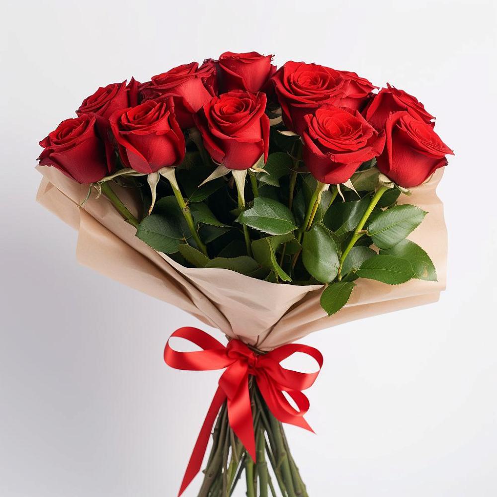 Букет 11 Красных роз Эдлесс Лав в Белеве