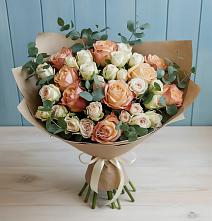 Букет цветов из:  Альстромерии и Розы в Белеве